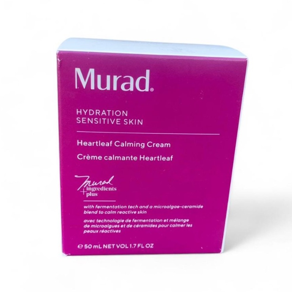 Murad Heartleaf Calming Cream - Metallic Magenta and White Jar - Picture 2 of 6